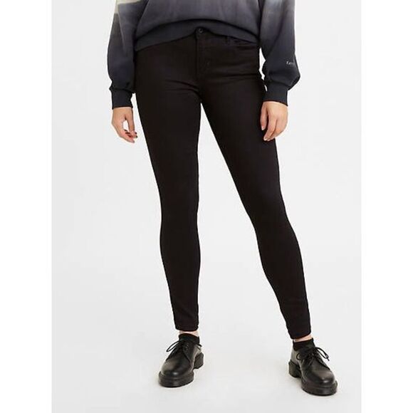Levi's 710 Super Skinny Jeans - Women's - 26X30 - Black - Picture 1 of 3